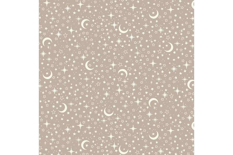 Little Ones by Makower UK - Stars – Grey 112cm Wide 100% Cotton