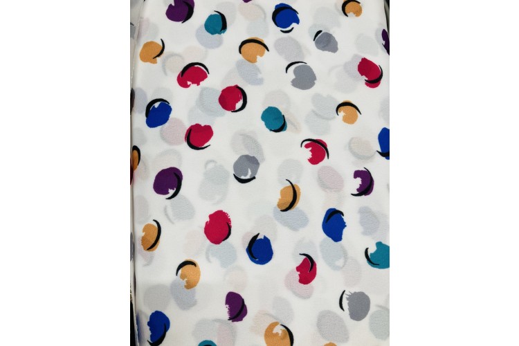 Liza Spot Georgette 100% Polyester 145cm Wide (SALE)