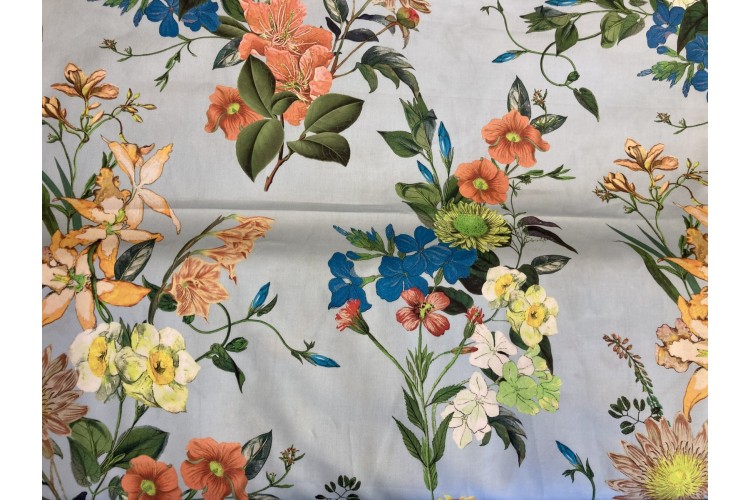 Lizzano English Garden 100% Cotton Satin 145cm Wide