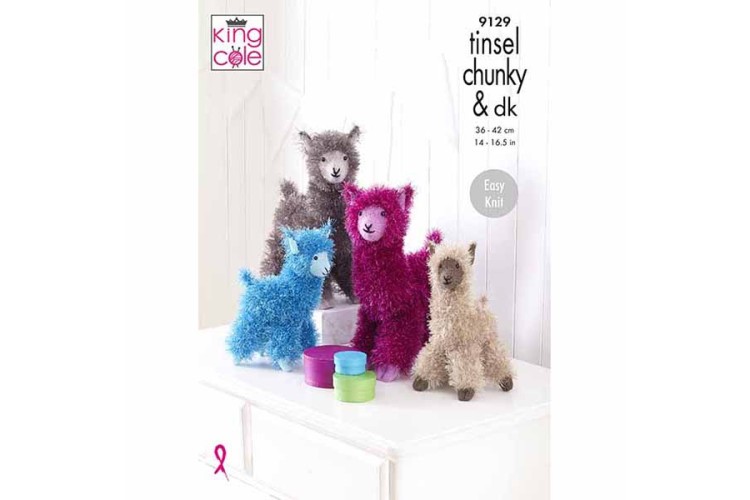 Llama Toy Knitting Pattern Tinsel Chunky & DK 9129