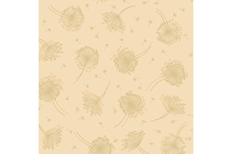 Luxe by Makower UK - Seed Heads Cream 112cm Wide 100% Cotton 
