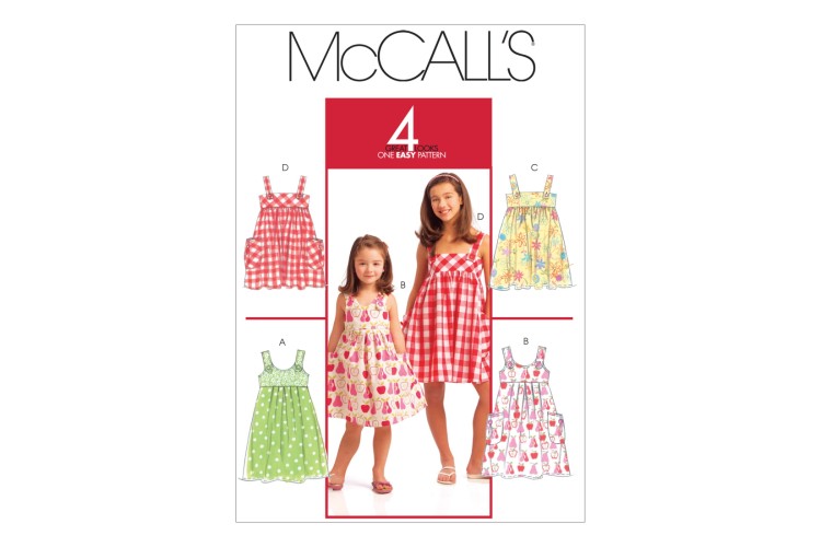 M5613 Children's/Girls' Dresses (Size 3, 4, 5, 6)