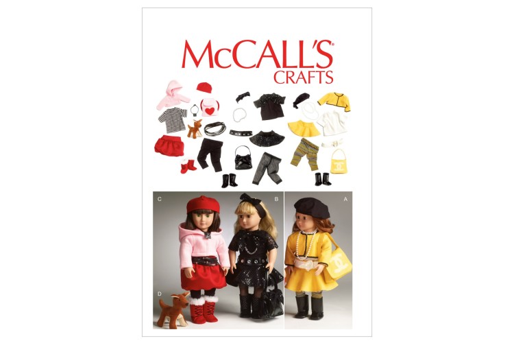 M6669 Clothes For 18' Doll, Accessories and Dog
