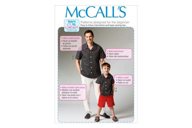 M6972 Men's/Boys' Shirt, Shorts and Pants