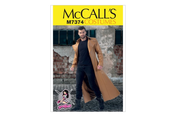 M7374 Collared and Seamed Coats