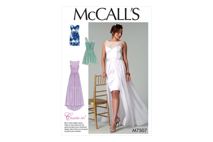 M7507 Misses' Mix-and-Match Sweetheart Dresses  £10.50