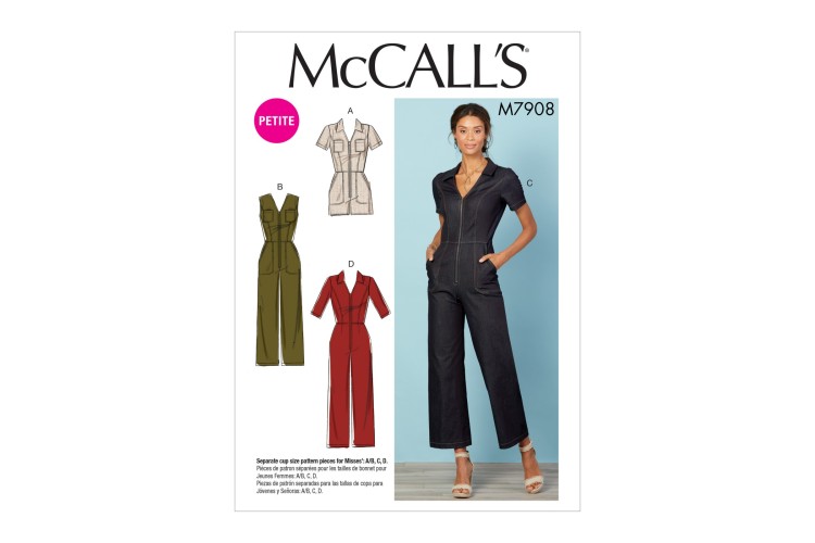 M7908 Misses'/Miss Petite Jumpsuits