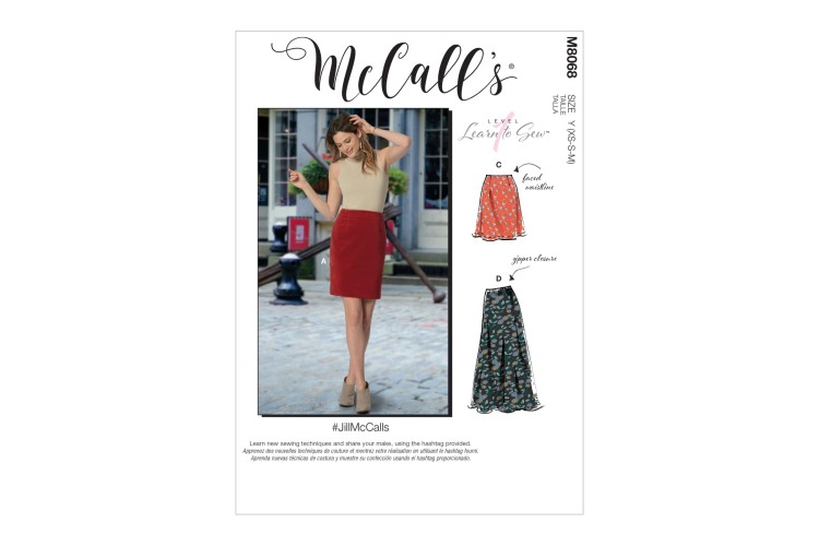 M8068 Misses' Skirts in Three Lengths #JillMcCalls