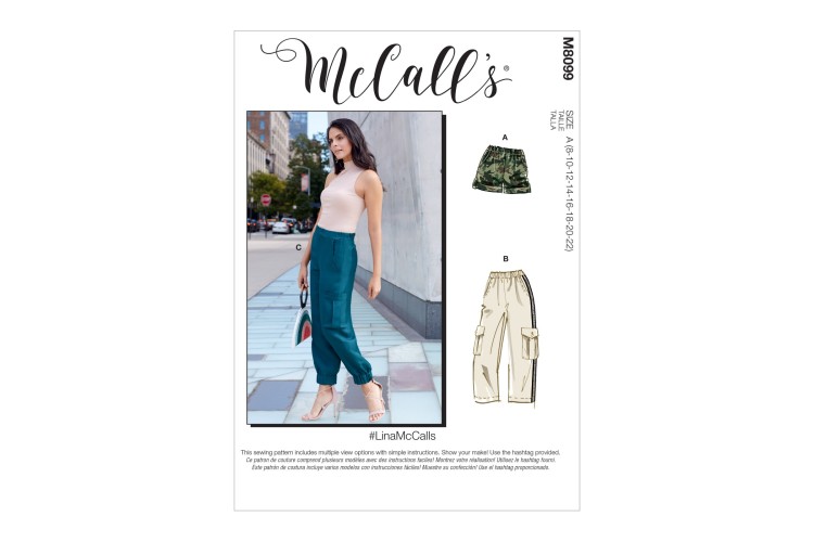 M8099 Misses' Shorts & Trousers #LinaMcCalls
