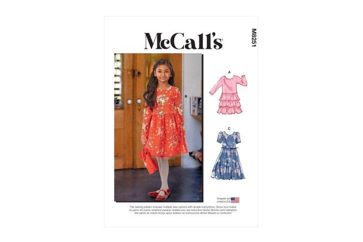 M8251 Girls' Dresses