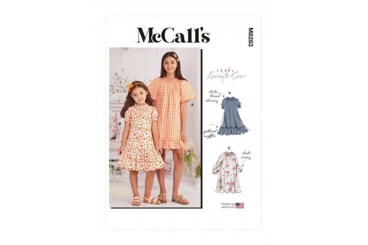 M8283 Children's and Girls' Dresses