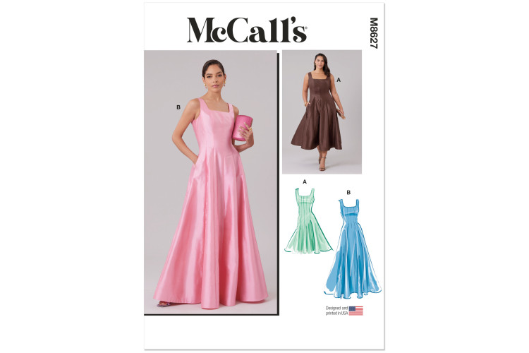M8627 McCall's Sewing Pattern - Miss / Plus Special Occasion Dress