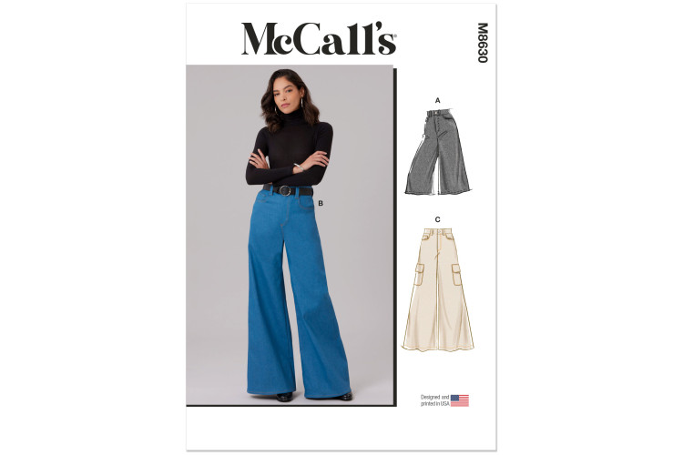 M8630 McCall's Sewing Pattern - Misses Trousers
