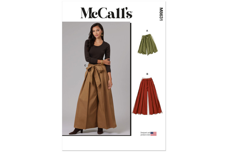 M8631 McCall's Sewing Pattern - Misses Trousers