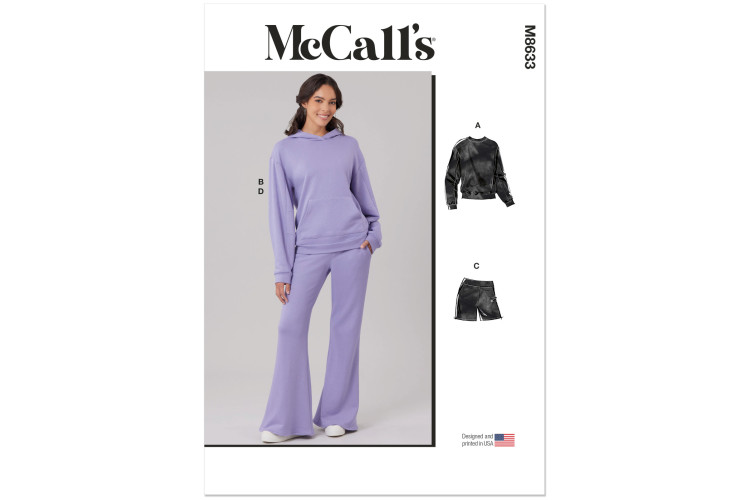 M8633 McCall's Sewing Pattern - Misses Sleepwear