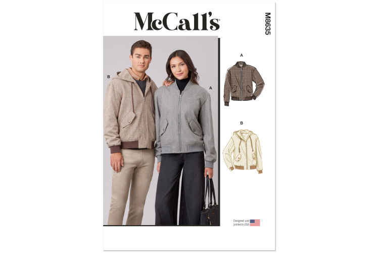 M8635 McCall's Sewing Pattern - Unisex Jacket