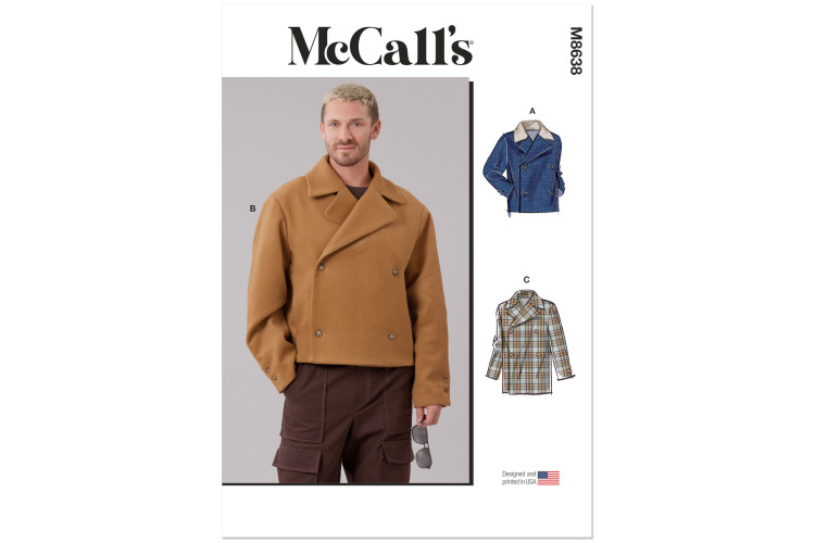 M8638 McCall's Sewing Pattern - Men Jacket