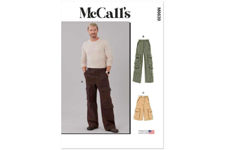 M8639 McCall's Sewing Pattern - Men Trousers