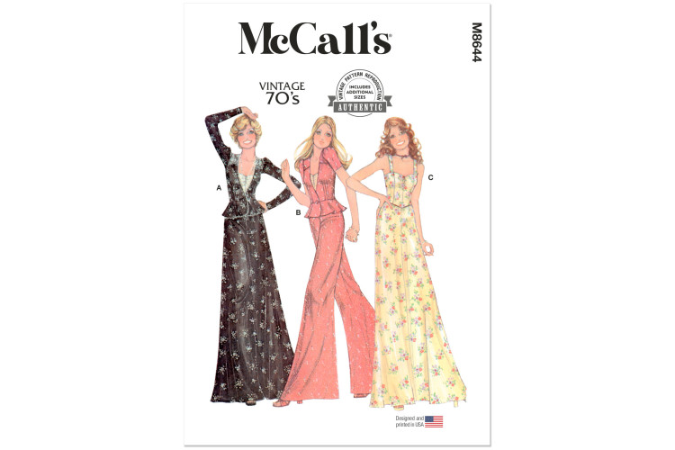 M8644 McCall's Sewing Pattern - Misses Casual Wear
