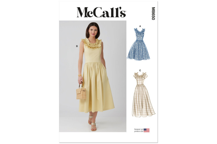 M8650 McCall's Sewing Pattern - Misses Dress