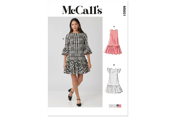 M8651 McCall's Sewing Pattern - Misses Dress