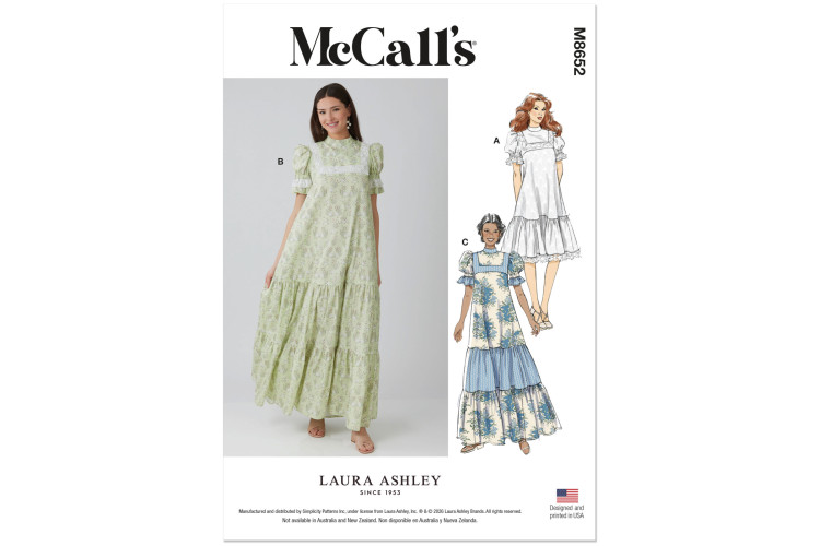 M8652 McCall's Sewing Pattern - Misses Dress