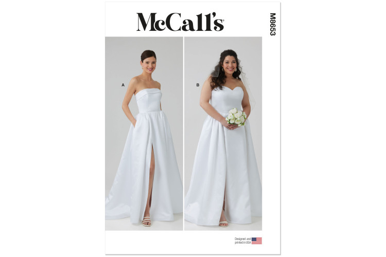 M8653 McCall's Sewing Pattern - Misses Dress Special Occasion