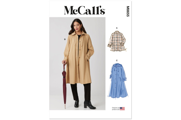 M8655 McCall's Sewing Pattern - Misses Jacket