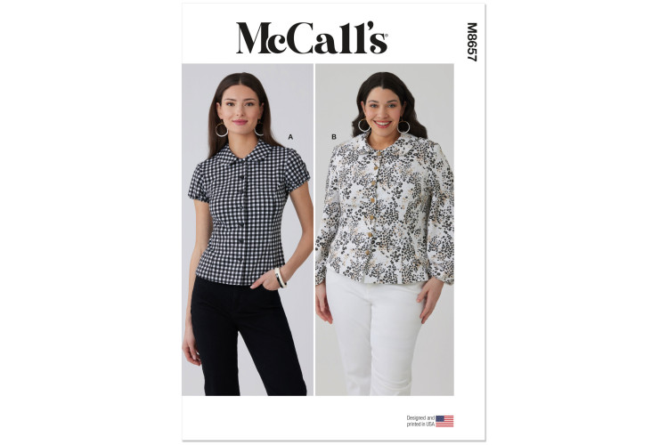 M8657 McCall's Sewing Pattern - Misses / Plus Top 