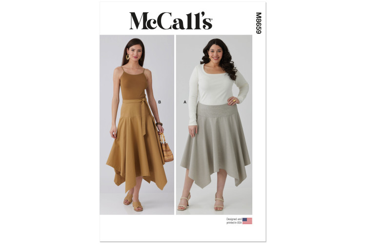 M8659 McCall's Sewing Pattern - Misses / Plus Skirt