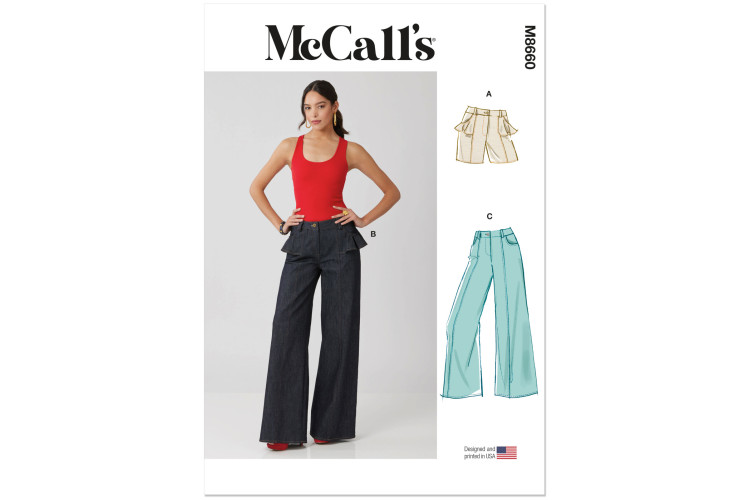 M8660 McCall's Sewing Pattern - Misses Trousers