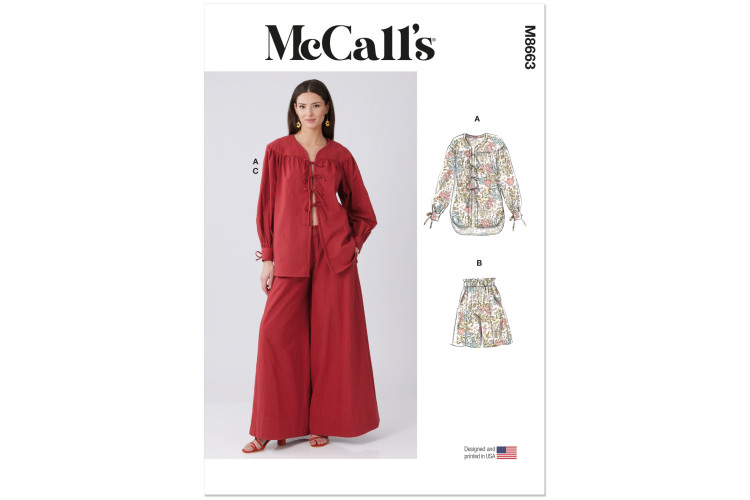 M8663 McCall's Sewing Pattern - Misses Sleepwear