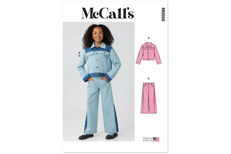 M8666 McCall's Sewing Pattern - Girl / Girl Plus Casual Wear