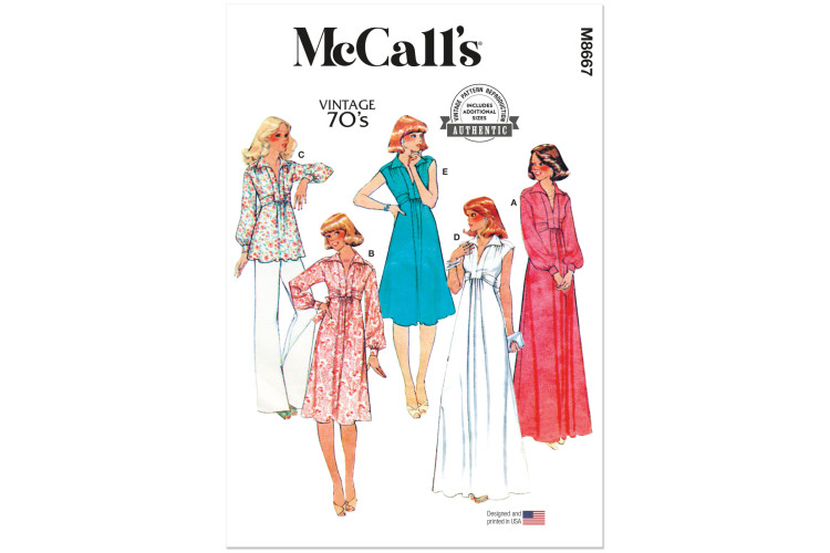 M8667 McCall's Sewing Pattern - Misses Dress