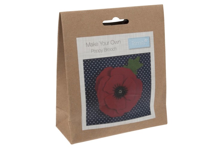 Make Your Own: Felt Poppy Brooch