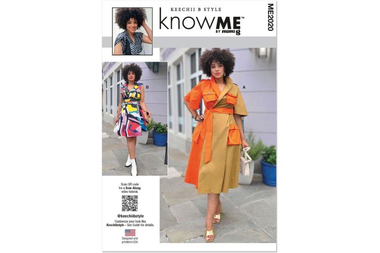 McCall's Know Me ME2020 Misses' and Women's Wrap Dress With Belt by Keechii B Style