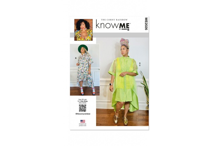 McCall's Know Me ME2026 Misses' Shirtdress and Knit Tank Dress by The Corny Rainbow