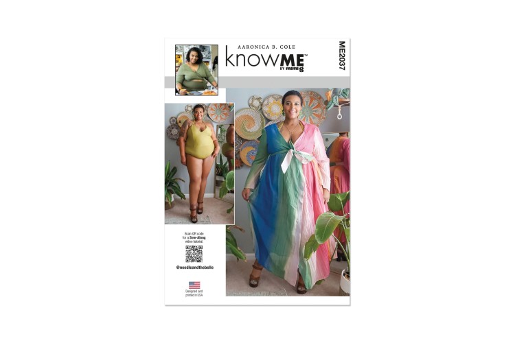 McCall's Know Me ME2037 Women's One-Piece Swimsuit and Cover-Up by Aaronica B. Cole