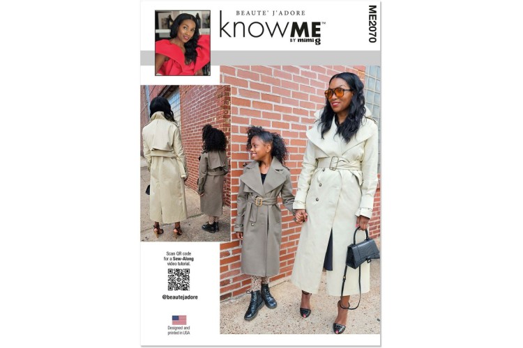 McCall's Know Me ME2070 Girl's and Misses' Trench Coat by Beaute' J'Adore