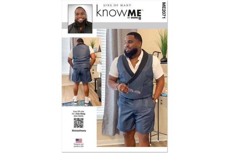 McCall's Know Me ME2071 Men's Vest and Shorts by Sins of Many