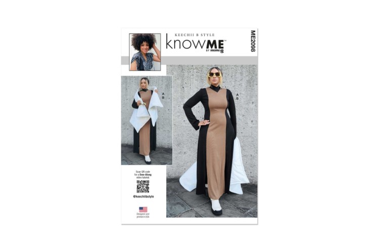 McCall's Know Me ME2098 Misses' Knit Dress and Puffer Scarf Vest by Keechii B Style