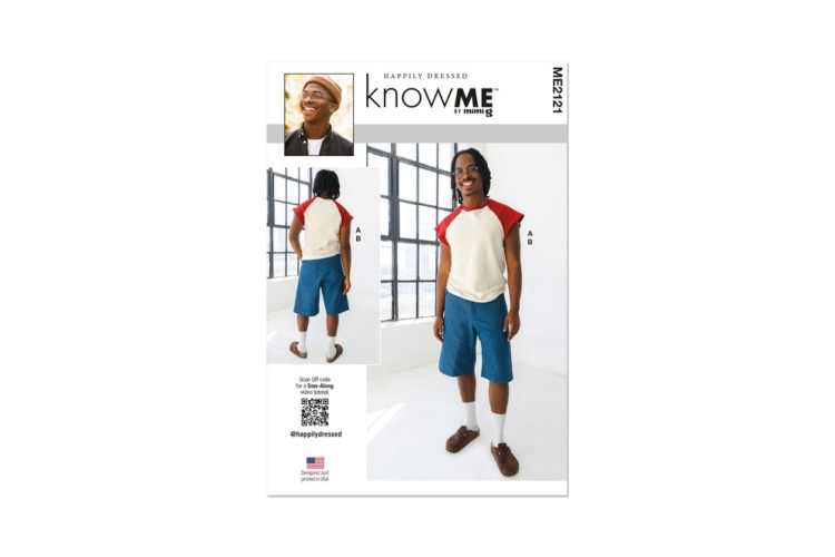McCall's Know Me ME2121 Men's T-Shirt and Shorts by Happily Dressed