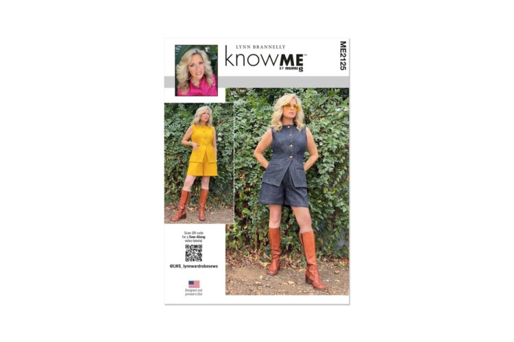 McCall's Know Me ME2125 Misses' Vest and Shorts by Lynn Brannelly