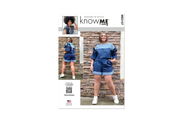 McCall's Know Me ME2127 Misses' and Women's Top with Detachable Sleeves and Shorts by Keechii B Style