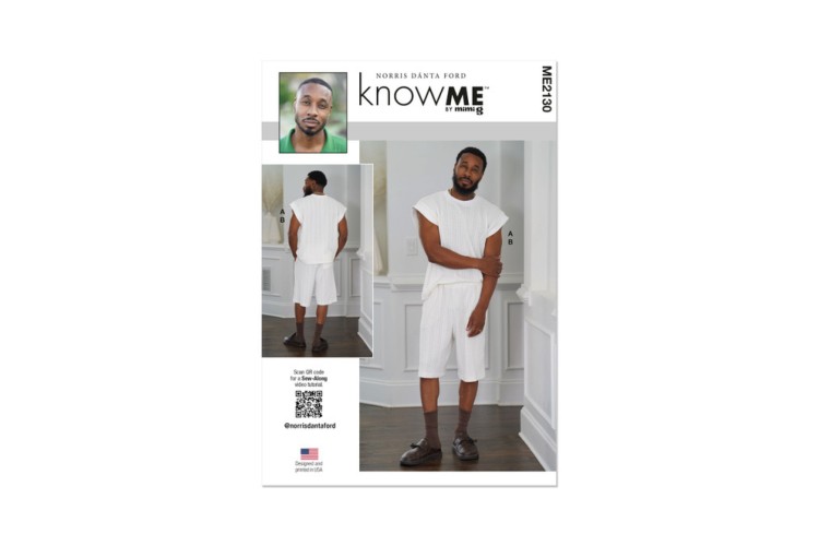 McCall's Know Me ME2130 Men's Knit Top and Shorts by Norris Dánta Ford