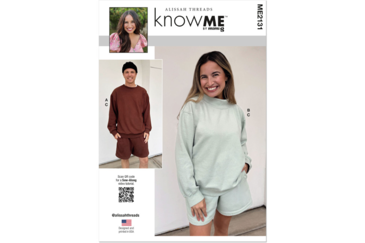 McCall's Know Me ME2131 Unisex Knit Sweatshirts and Shorts by Alissah Threads