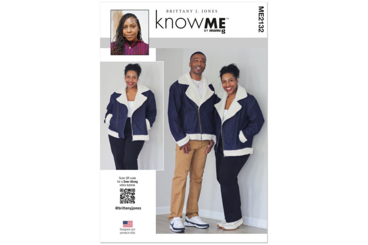 McCall's Know Me ME2132 Unisex Motorcycle Jacket by Brittany J. Jones