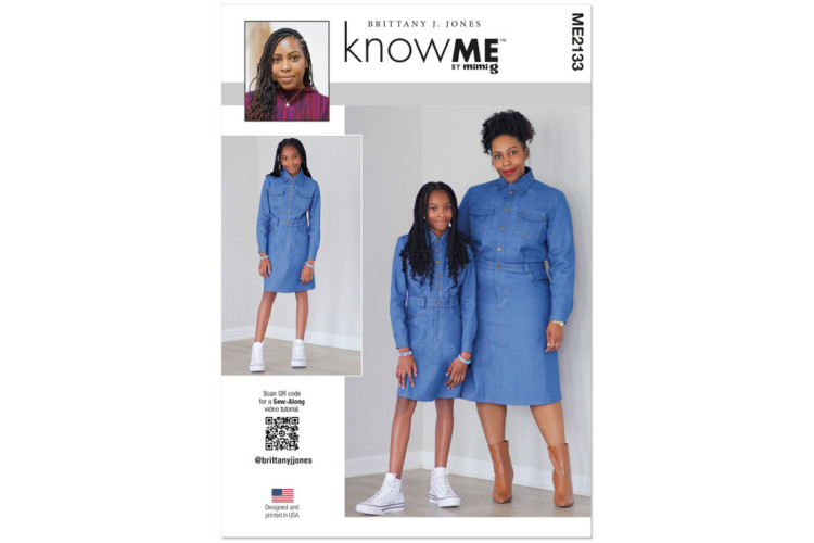 McCall's Know Me ME2133 Girl's and Misses' Denim Dress by Brittany J. Jones