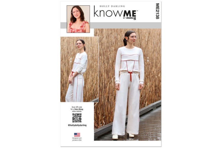 McCall's Know Me ME2138 Misses' Sweatsuit Top and Pants by Holly Darling