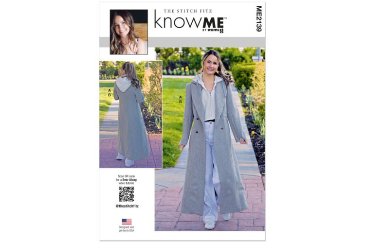McCall's Know Me ME2139 Misses' Coat and Hoodie Insert by the Stitch Fitz